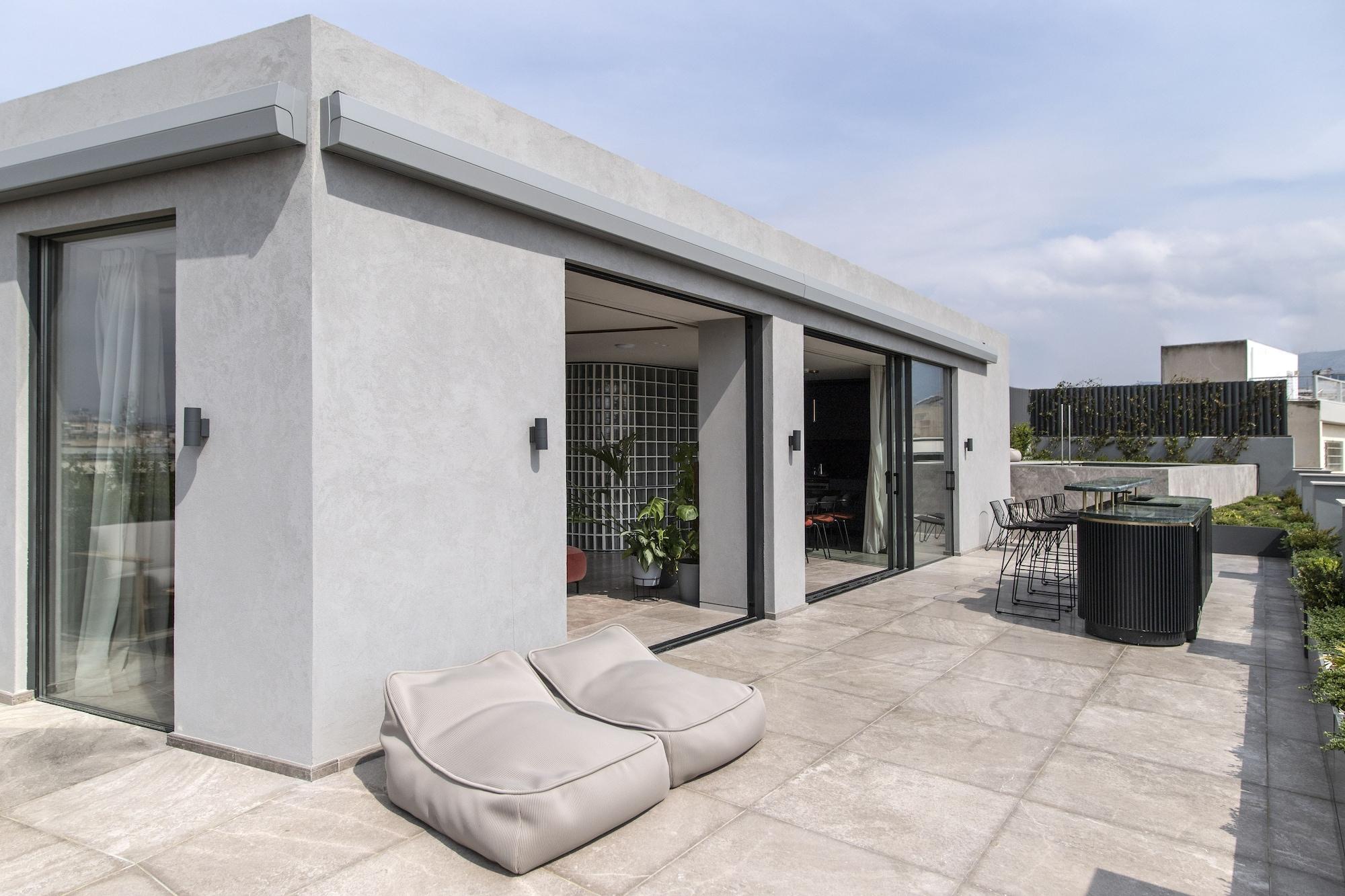 โรงแรมเพเรียนท์ เอเธนส์ ภายนอก รูปภาพ Rooftop terrace